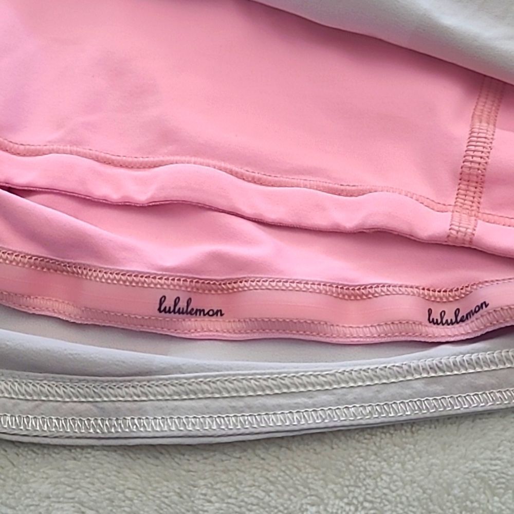 Lululemon Size 6 Gray Pink Run Speed Skort Built In Shorts Active Athleisure - Picture 6 of 16